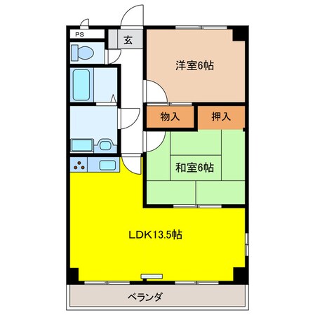 グレースコートⅡの物件間取画像